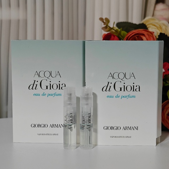 2 New Giorgio Armani Acqua di Gioia edp Spray Sample 0.04oz/ 1.2ml - Picture 1 of 1